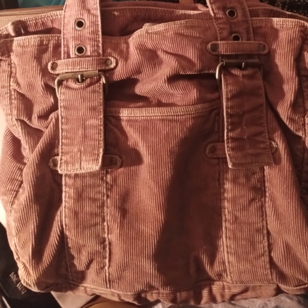 Aeropostale brown corduroy laptop bag